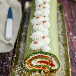 Bûche de Noël mit Gemüse