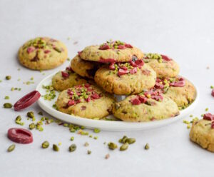 Pistazien-Himbeer-Cookies