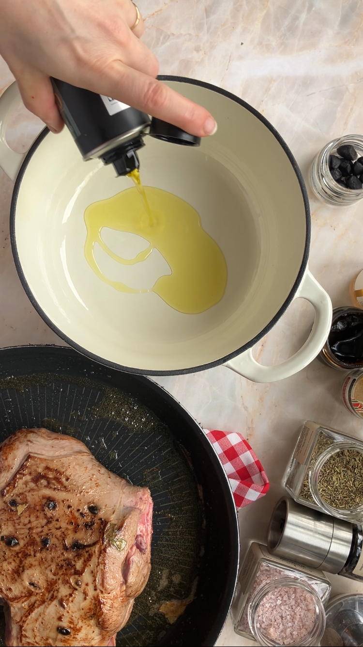 Lammbraten mit Piment d’Espelette und schwarzem Knoblauch Rezept