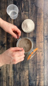 Reines Buchweizen Brot mit Sauerteig Reines Buchweizen Brot Mit Saürteig 1 169x300