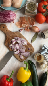 Hähnchenbrust mit Ratatouille Hähnchenfilet Mit Ratatouille 1 169x300