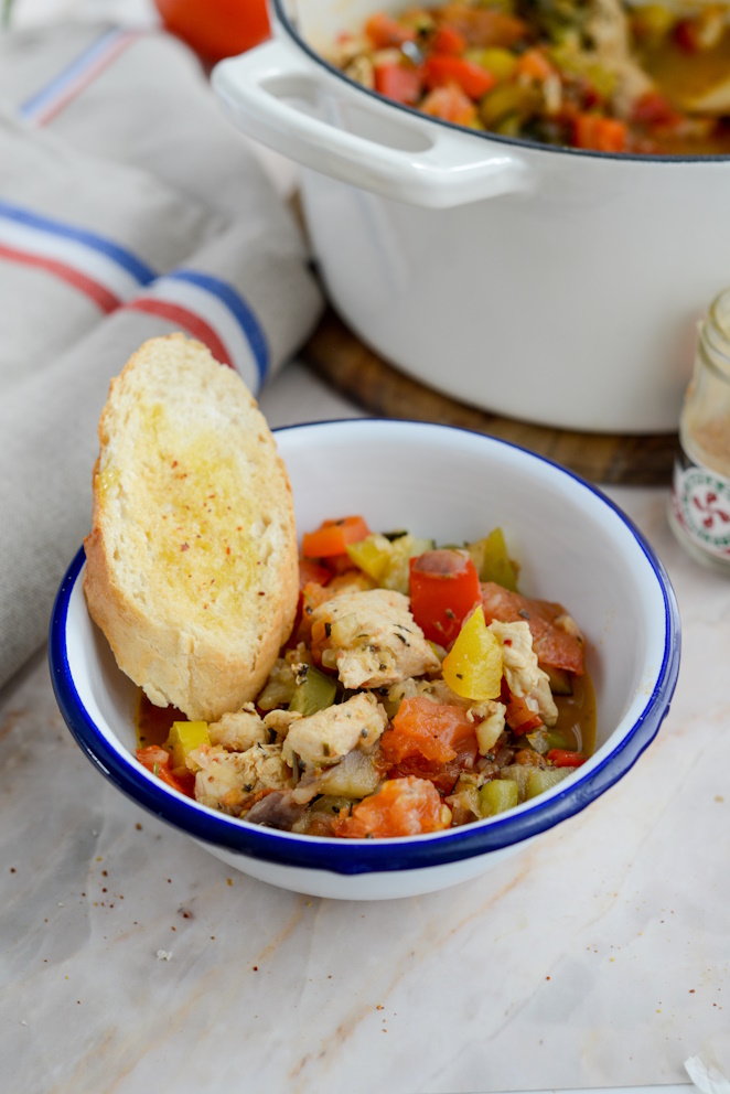 Hähnchenbrust mit Ratatouille haehnchenfilet-mit-ratatouille-kochen-1