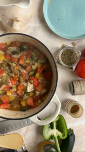 Hähnchenbrust mit Ratatouille ratatouille-mit-haenchenbrust-16-169x300