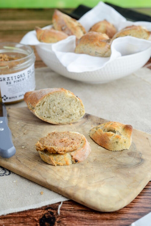Knoblauchbrötchen mit Petersilie und Steinpilzen wie in Sarlat Rezept