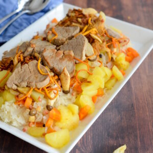 Choucroute mit Schweinemedaillons und Pilzen