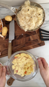 Choucroute mit Schweinemedaillons und Pilzen Einfache Choucroute Rezept 1 169x300