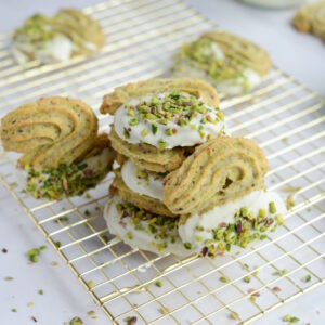 Spritzgebäck mit Pistazien