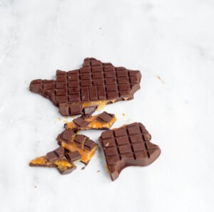 Tafel Schokolade mit Salzbutter-Karamellcreme