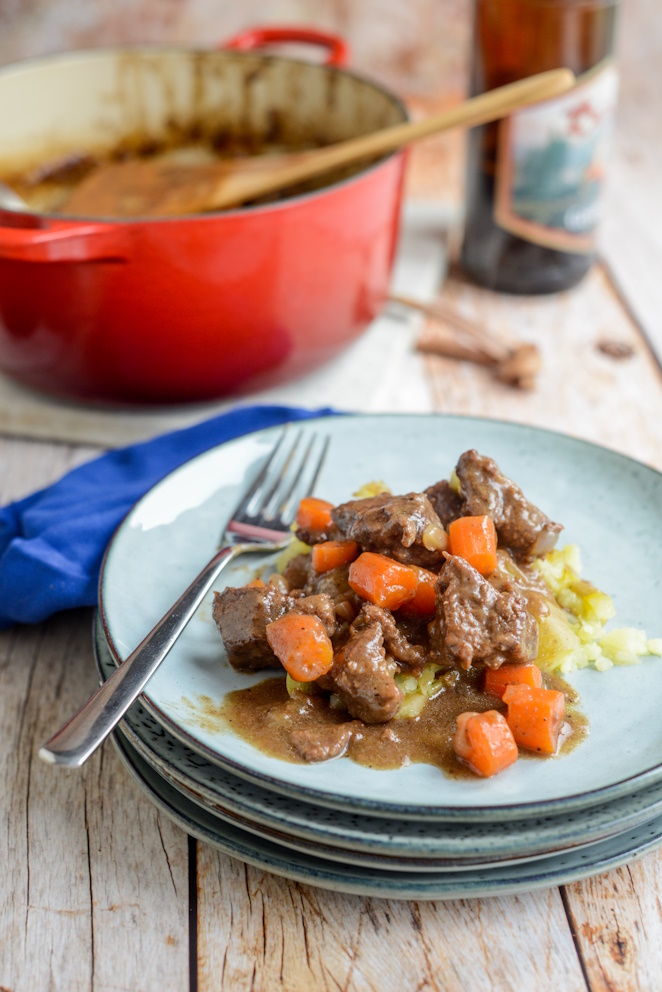  Bier Gulasch Mit Senf