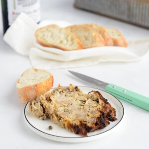 Hähnchen Terrine mit grünem Pfeffer