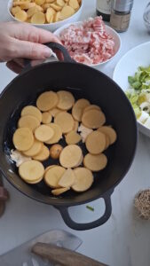 Tofaille Kartoffel-Lauch-Auflauf aus den Vogesen - Originalrezept Kartoffeln Lauch Auflauf Rezept 3 169x300