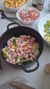Tofaille Kartoffel-Lauch-Auflauf aus den Vogesen - Originalrezept Kartoffeln Lauch Auflauf Rezept 8 169x300