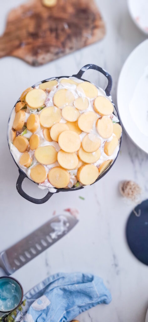 Tofaille Kartoffel-Lauch-Auflauf aus den Vogesen - Originalrezept Toffailes Rezept 6 473x1024