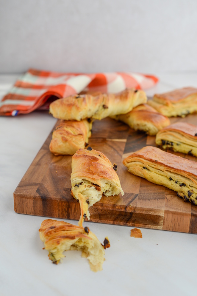  Croissant Mit Pudding Und Schokolade