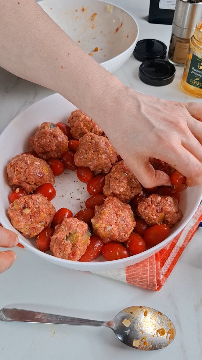 Ratatouille Hackbällchen provenzalischer Art Rezept