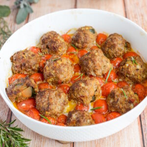 Ratatouille Hackbällchen provenzalischer Art