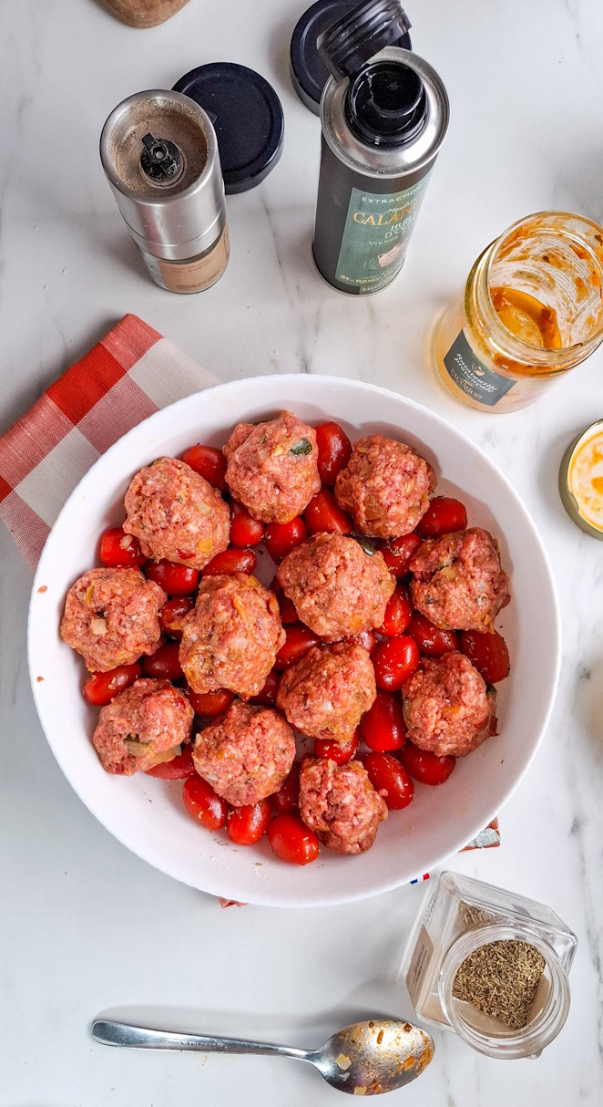 Ratatouille Hackbällchen provenzalischer Art Rezept