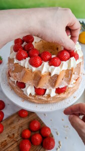 Erdbeer-Zitronen-Torte Erdbeer Zitronen Sahne Torte Backen 6 169x300