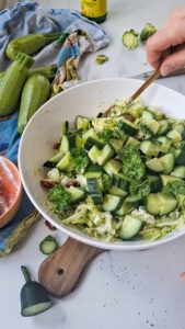 Zucchini-Salat Zucchini Gurken Salat Roh Einfach 11 169x300
