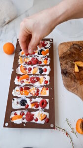Gefrorene Joghurt-Riegel mit Obst Frozen Joghurt Riegel Selber Machen 169x300