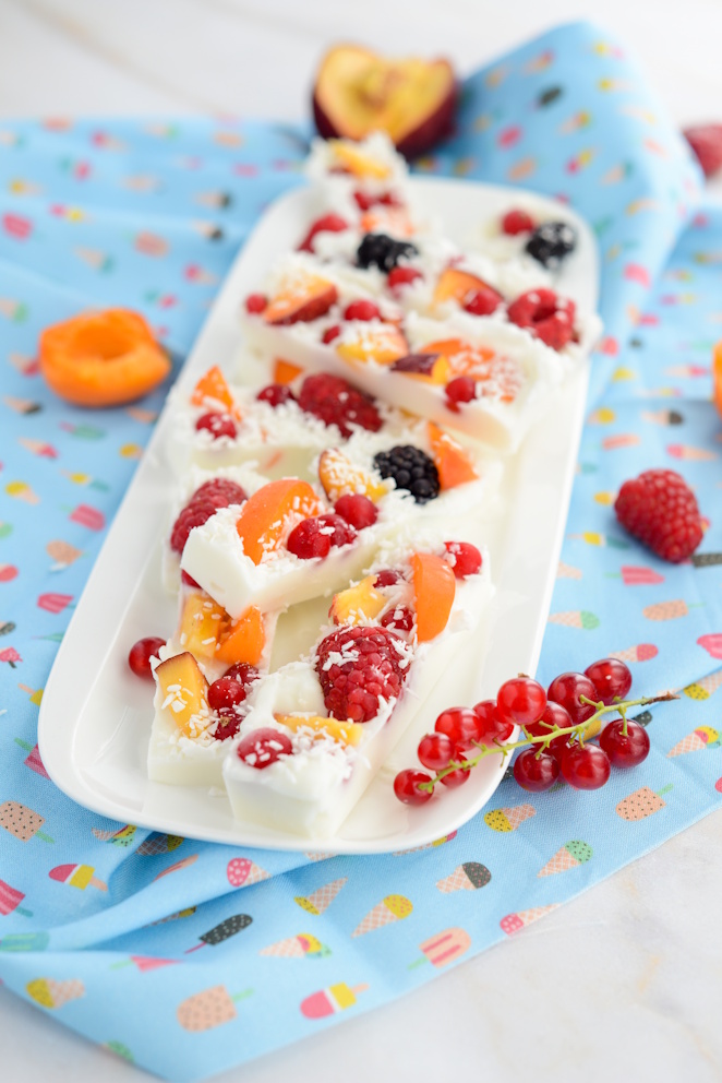  Gefrorene Joghurt Riegel Mit Obst