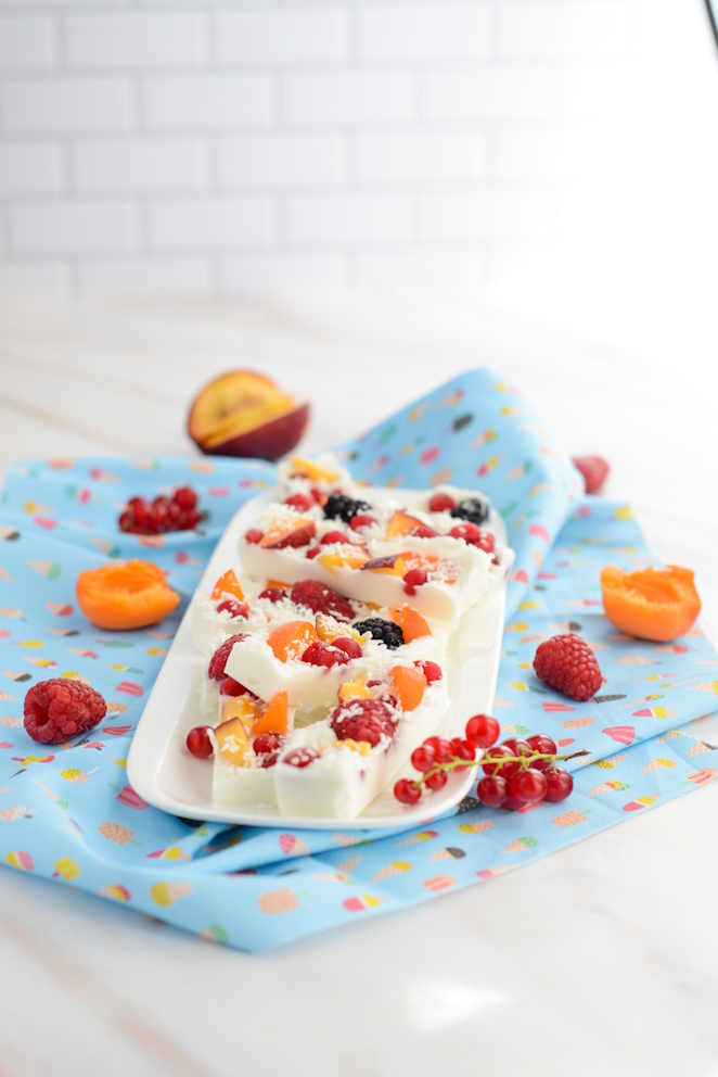  Gesunde Gefrorene Joghurt Riegel Mit Obst Snack