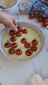 Tomaten Clafoutis Herzhaftes Clafoutis Schritt 28 Tomaten In Teig Einlegen 169x300