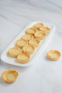 Erdbeer-Mini-Tartelettes Mini Tartelettes Boden Palet Breton Rezept 200x300
