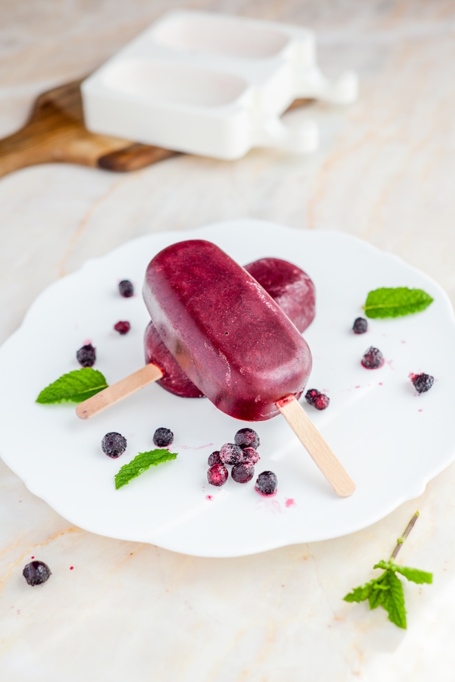  Schwarze Johannisbeer Sorbet Eis