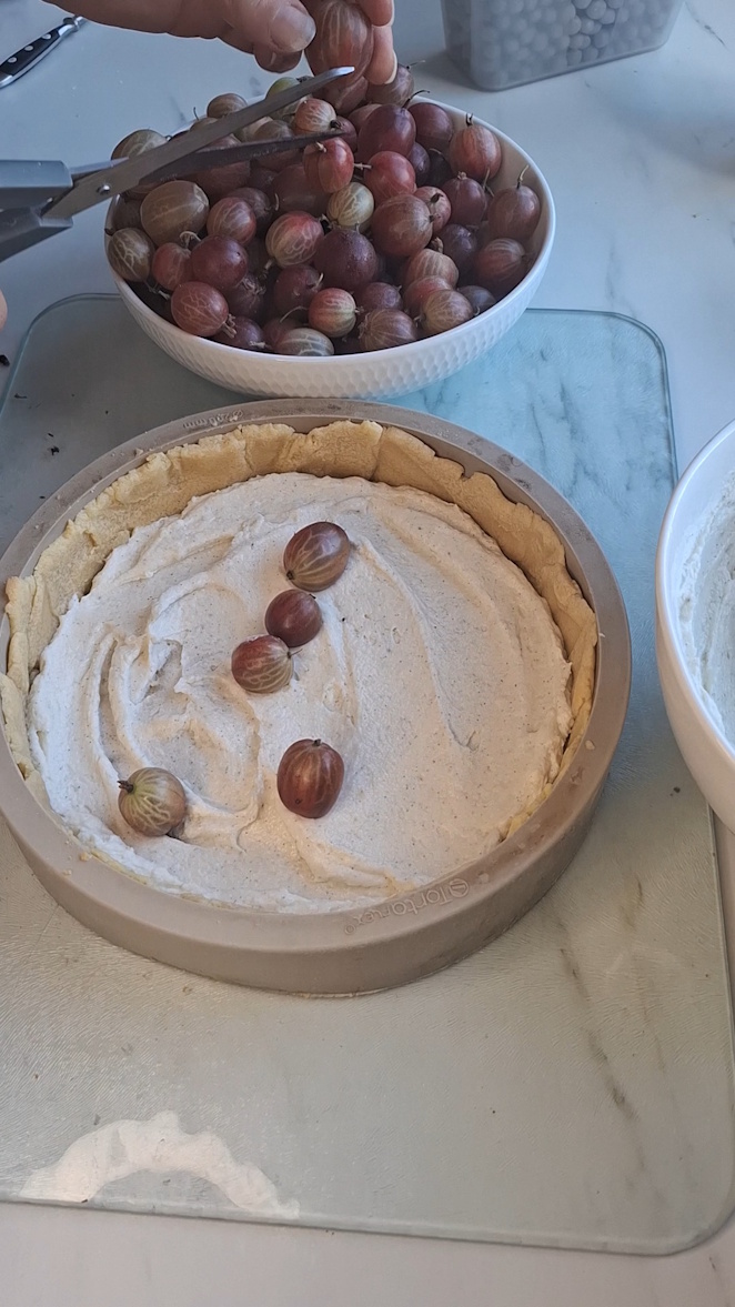 Stachelbeer-Käsekuchen mit Baiser – Einfaches Sommerrezept Rezept