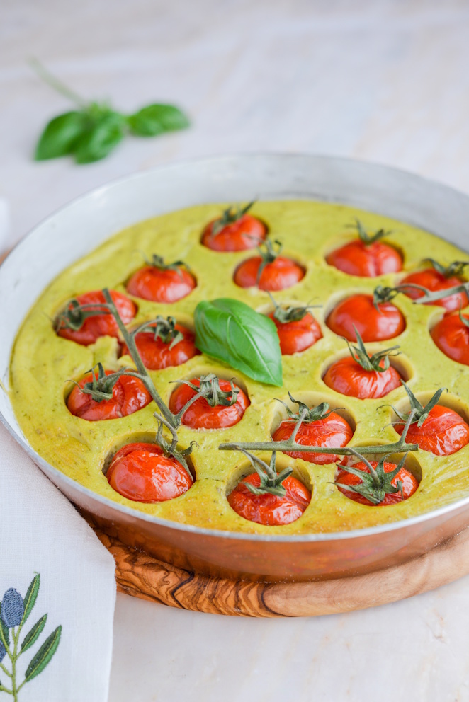 Tomaten Clafoutis Tomaten Clafoutis Vorspeise