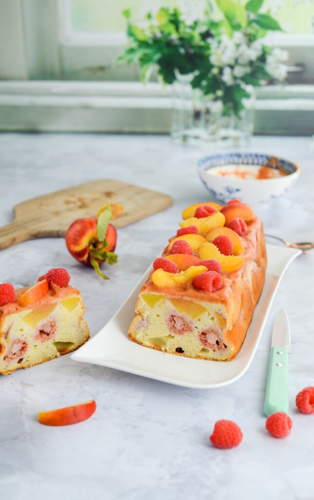 Nektarinen-Himbeer-Kuchen Nektarinen Und Himbeer Joghurt Kuchen 644x1024