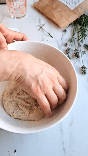 Fougasse Teig Falten