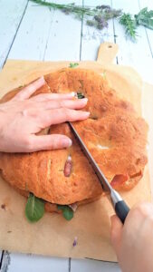 Provenzalisches Sandwich mit Fougasse Provenzalisches Sandwich Rezept 1 169x300