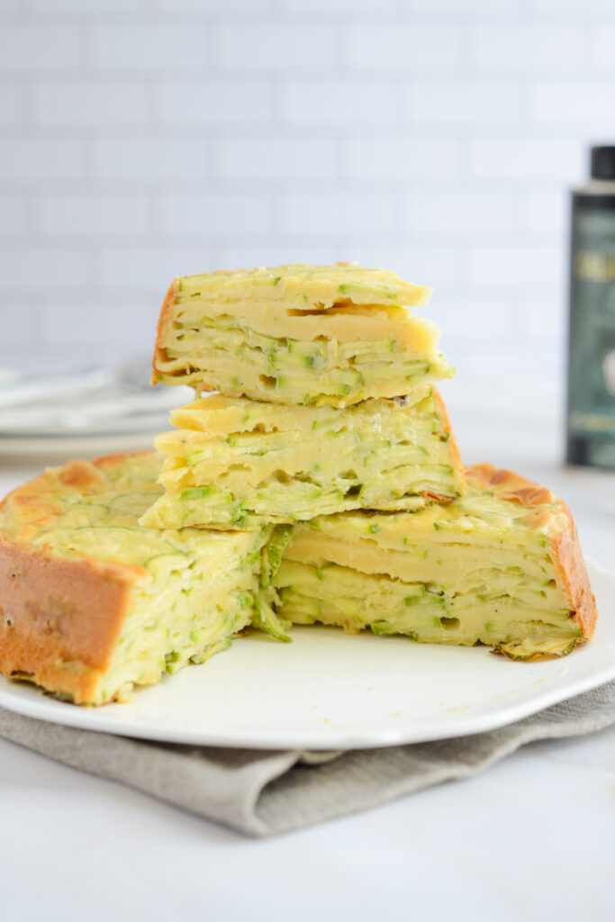 Unsichtbarer Zucchinikuchen (Gâteau invisible) Unsichtbarer Zucchini Kuchen 683x1024