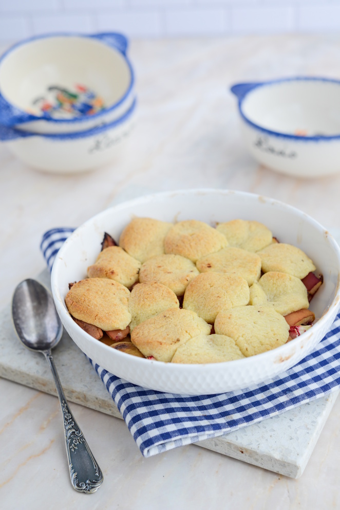  Pfirsich Cobbler Mit Palet Bretons Rezept Englisches Dessert Mit Französischem Touch