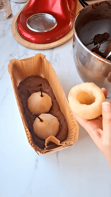  Schokoladekuchen Mit Birnen Und Haselnüsse