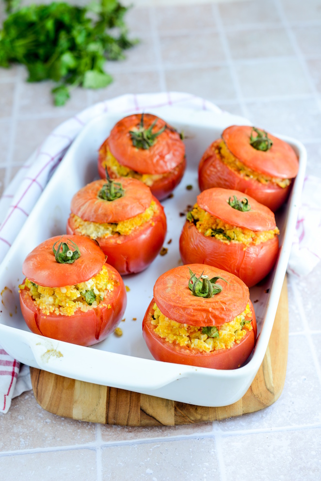  Vegetarische Gefüllte Tomaten Mit Couscous Und Sommergemüse