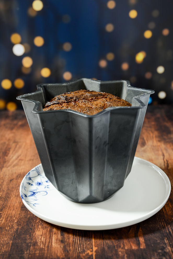 Pandoro: Italienische Weihnachtsbrioche ganz einfach Pandoro Weihnachten Brioche Kuchen Backen