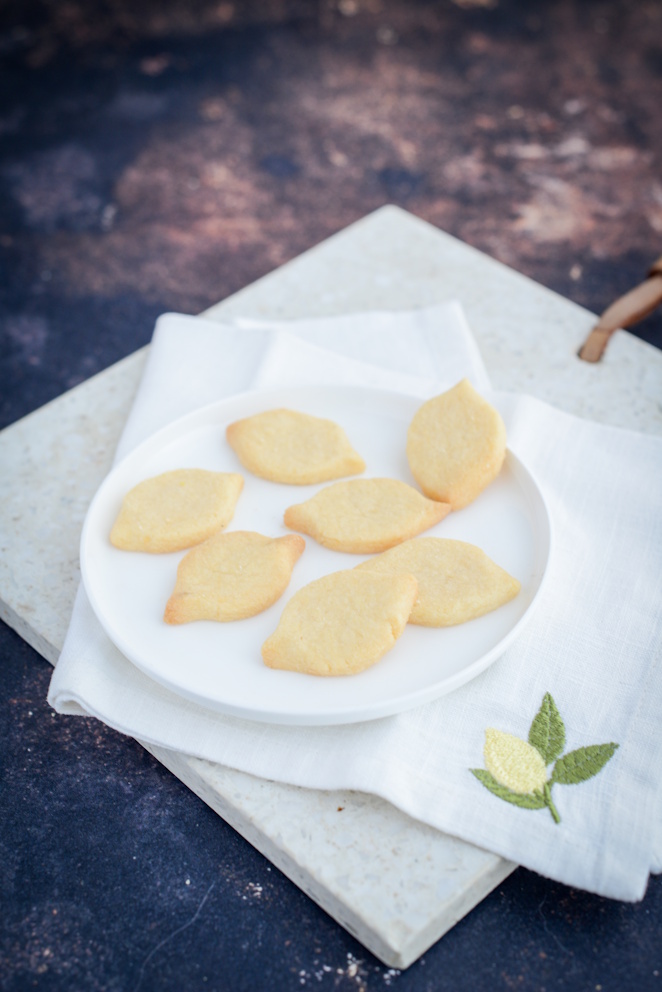 Zitronen-Plätzchen nur mit Eigelb Bergamotte Plätzchen
