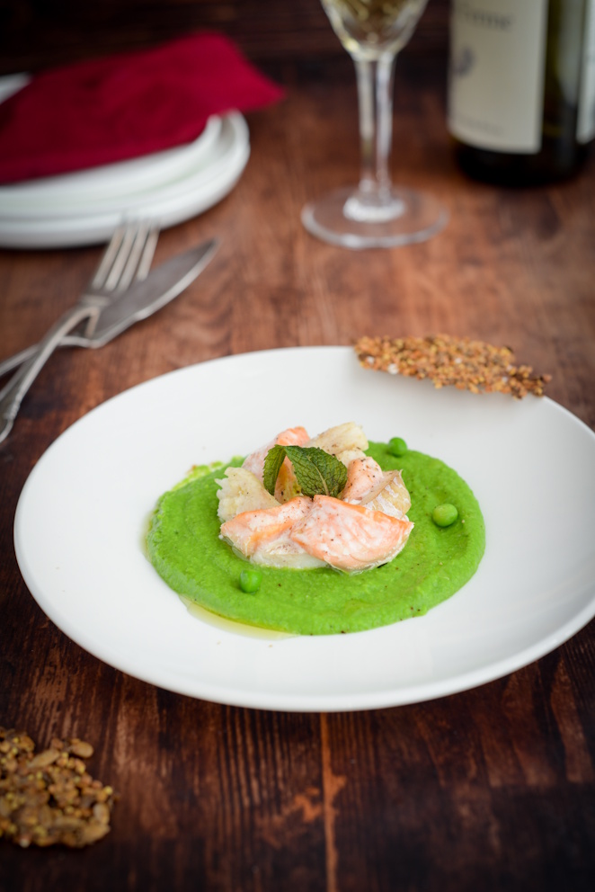  Elegante Fischvorspeise Mit Erbsenpüree Einfach Festlich