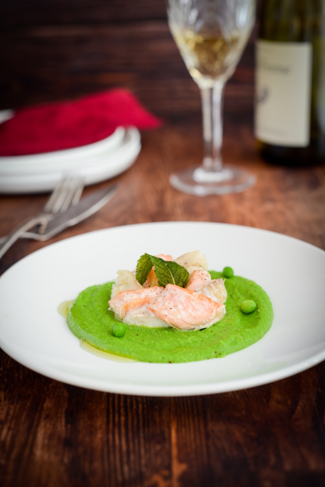  Fisch Vorspeise Lachs Mit Erbsenpüree