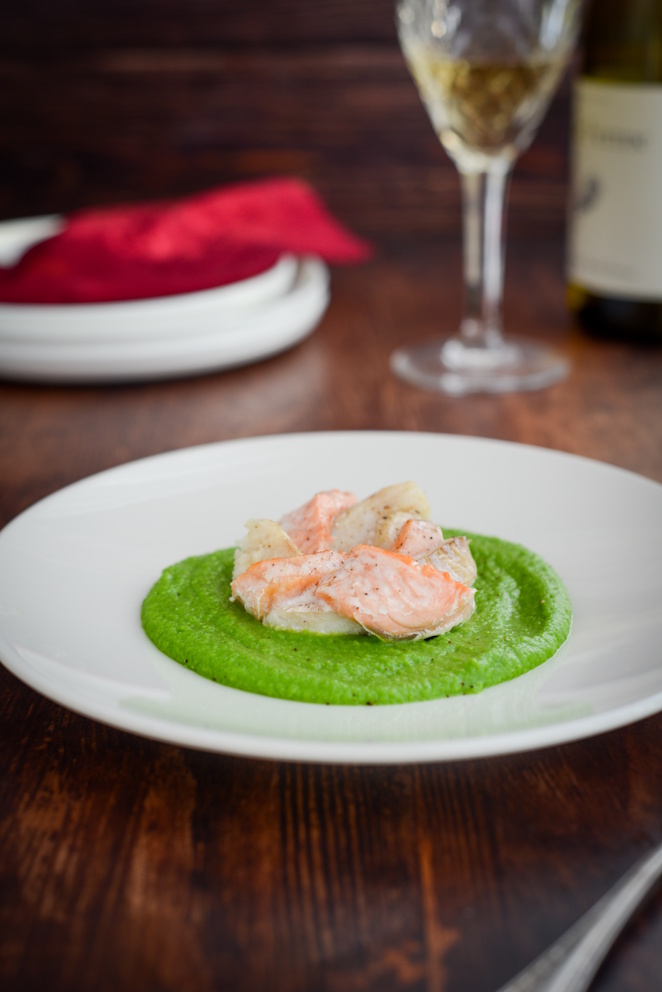  Fischvorspeise Mit Erbsenpüree Einfach Mit Lachs 14