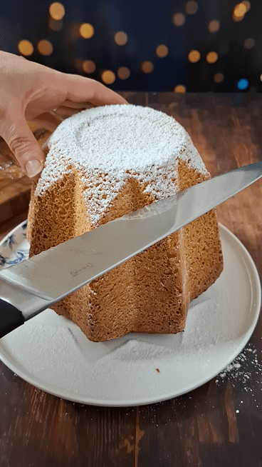 Pandoro: Italienische Weihnachtsbrioche ganz einfach Pandoro Richitg Schneiden