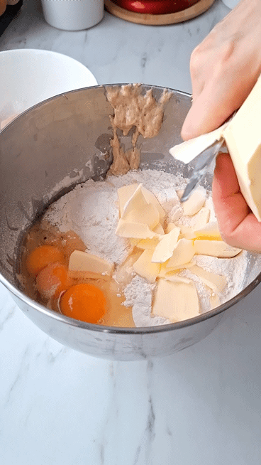 Pandoro: Italienische Weihnachtsbrioche ganz einfach Pandoro Teig Kalte Butter