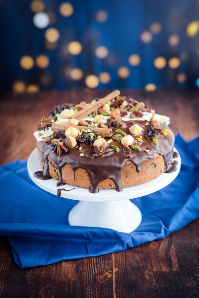  Rumkuchen Mit Trockenobst Und Nüssen Zartbitter Schokolade
