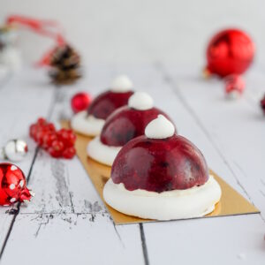 Schnelle Weihnachtsmützen-Desserts