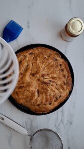 Bratapfel-Galette des Rois mit Rum und Walnüssen Dreikönigskuchen Mit Bratapfel Walnüssen Und Rum 9 1 169x300
