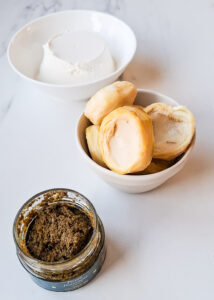 Gebratene Artischocken mit Ricotta-Creme Artischokenboden Rezept Einfach 1 214x300