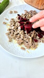 Wintersalat mit Crozets, Roter Bete & Walnüssen Crozet Salat Mit Rote Bete Und Walnuss 4 169x300